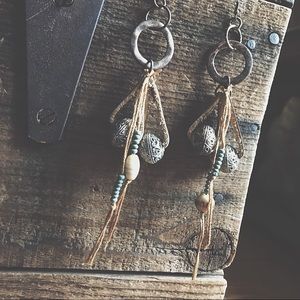 OOAK Artisan Design "Daiena Gypsy Girl" Earrings | Handcrafted Boho Statement